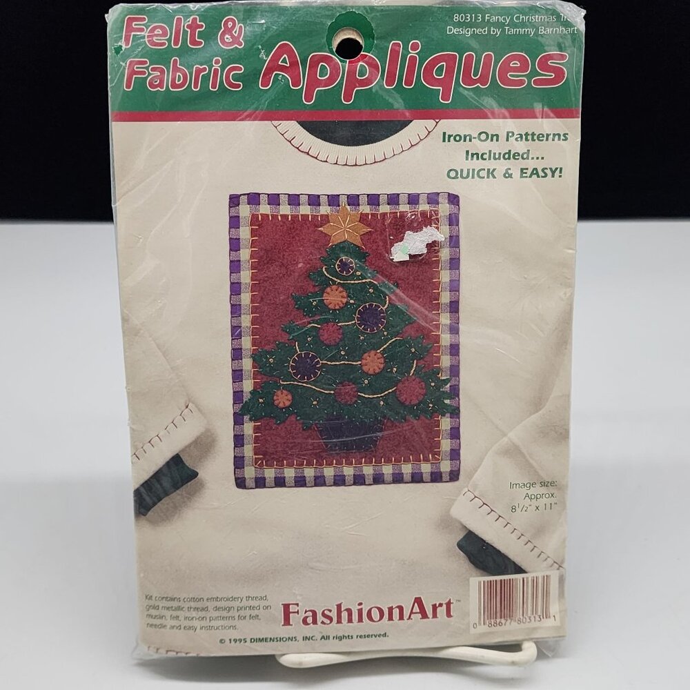 Felt & Fabric Appliques Christmas Tree Kit Fashion Art Christmas Tree